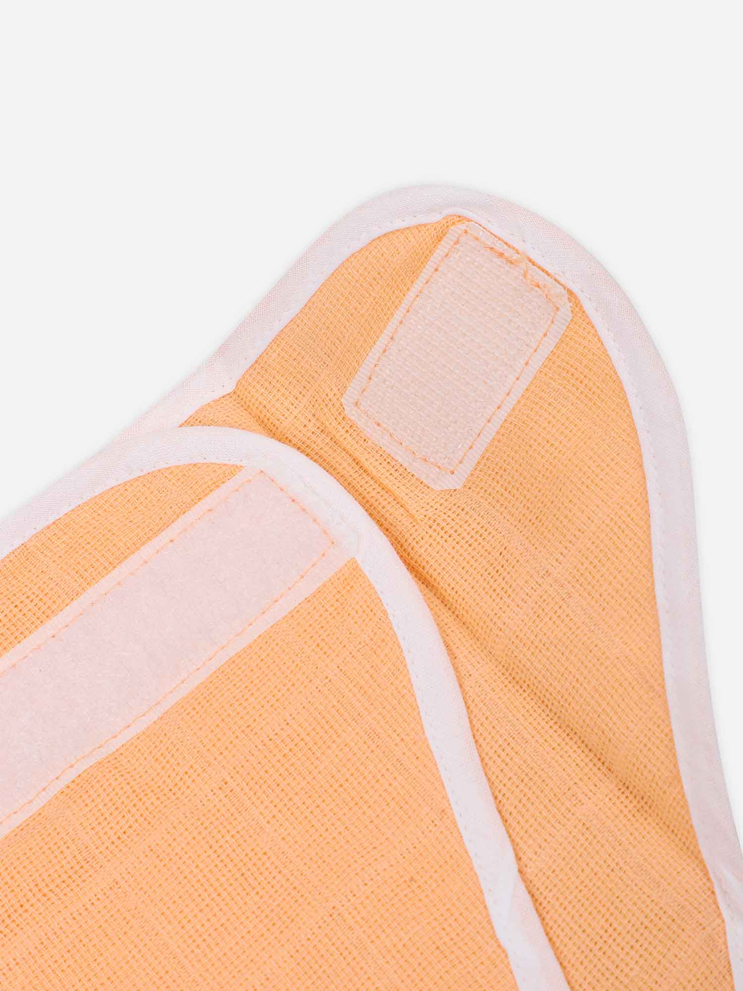 Oh Baby Plain Velcro Nappies Orange - Ltpl