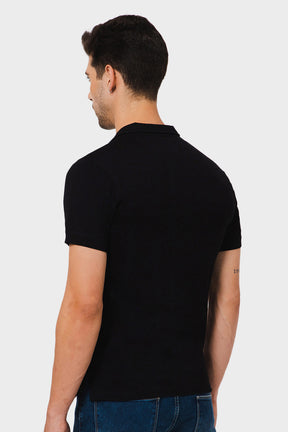 Enhance Polo Tshirt - Black - S426
