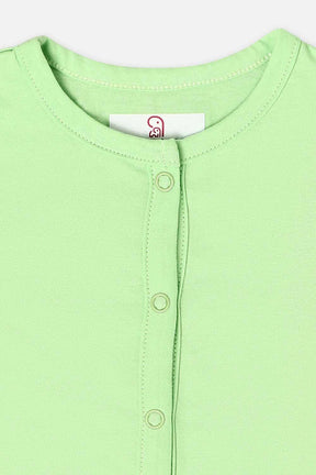 Oh Baby T Shirts Front Open Green-Ts30