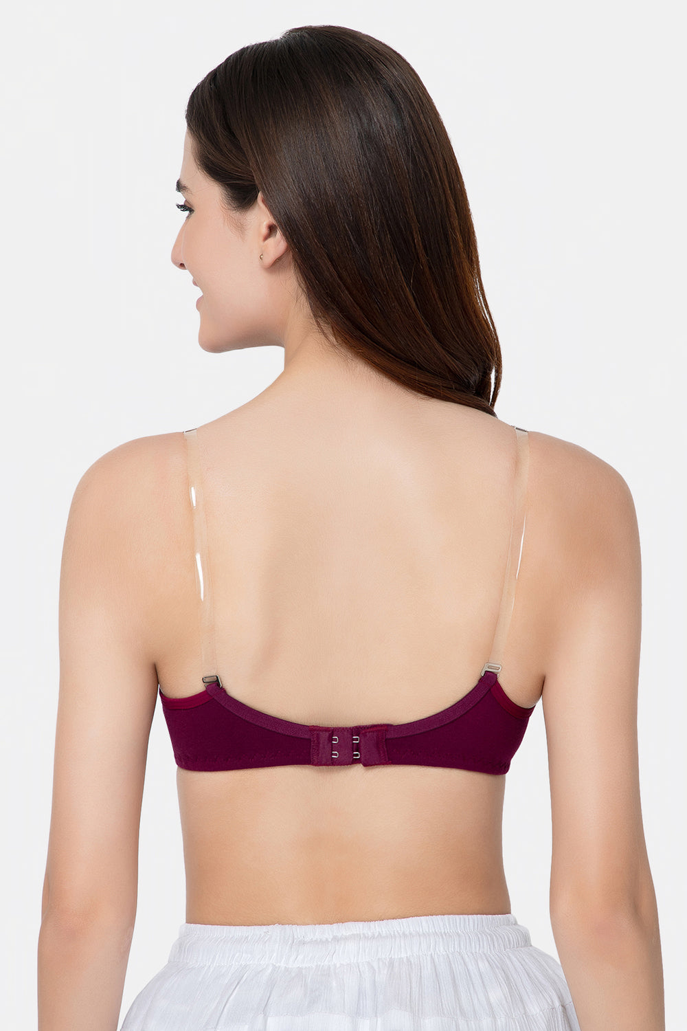 Wine Color Non-Wired Everyday T-Shirt Bra for Intimacy