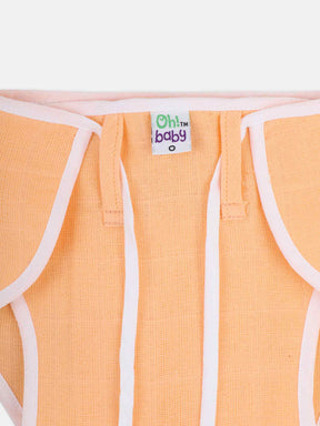 Oh Baby Plain Round Nappies Orange - Rdpl