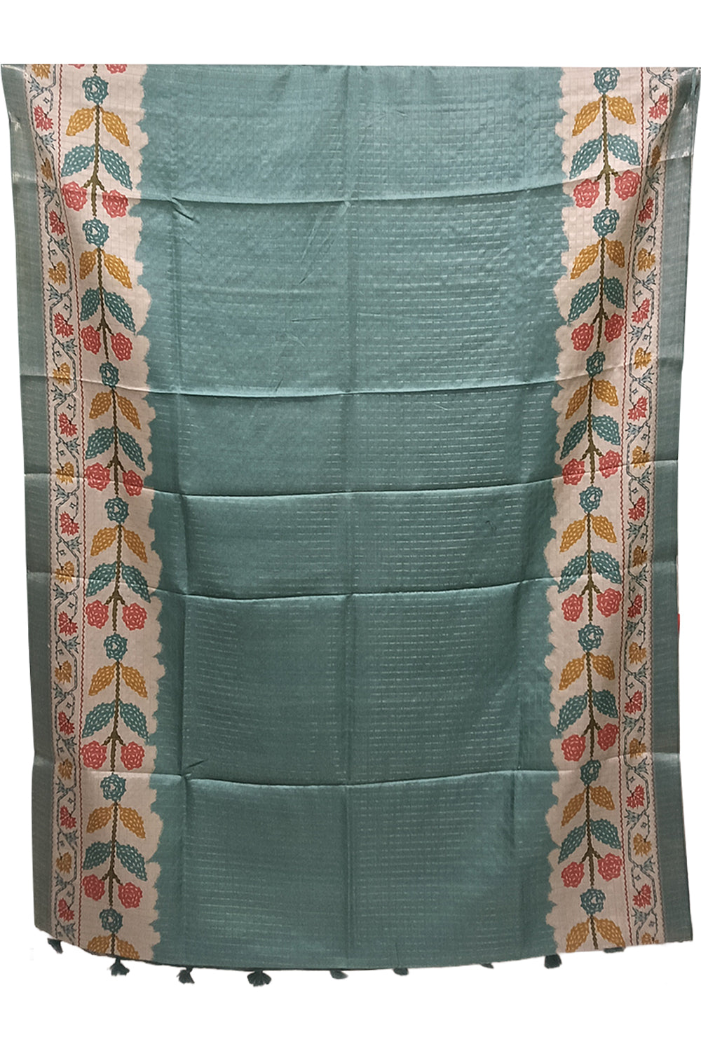 Women's Art Silk Tussar Silk Printed Saree with Blouse | Designer Ethnic Saree for Women | Festive, Wedding & Traditional Wear - Rama Blue - 5266