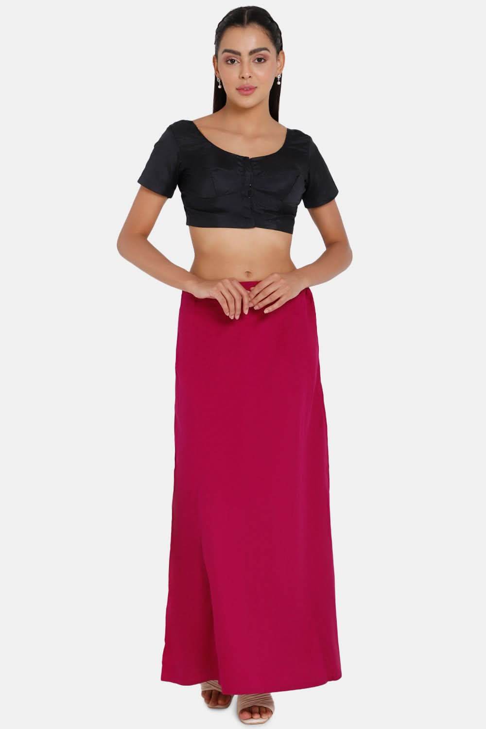 Premium 100% Cotton Saree Inskirt in Popular Colors | Naidu 7-Part Saree Hall Petticoat HC40 - Naidu Hall Family Store
