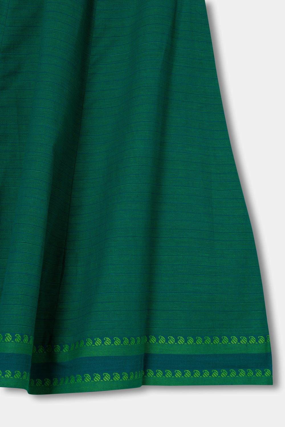 Chittythalli Girls Ethnic Wear Pavadai Set Cotton  Regular Fit  - Green  - PS60