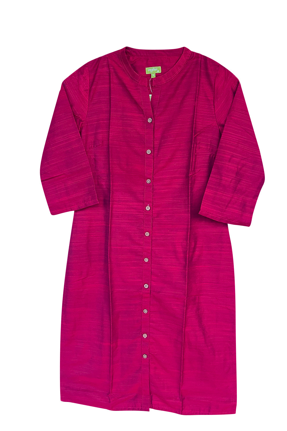 Mythri Ethnic Women's Wear Knee Length Straight Kurtha - Pink - KU41