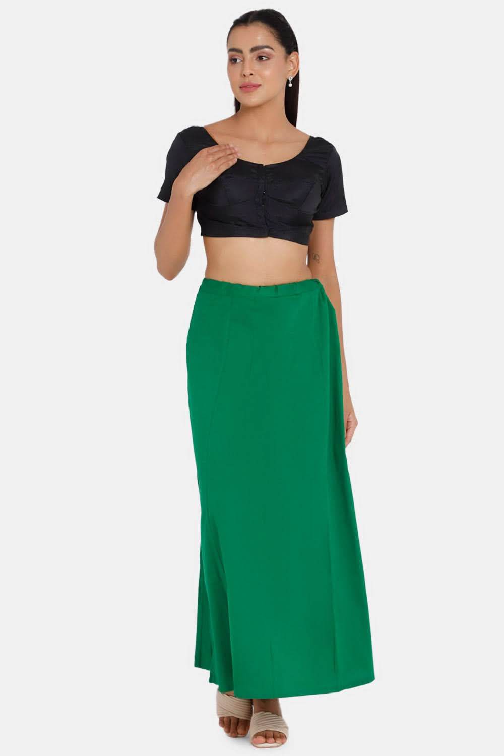 Premium 100% Cotton Saree Inskirt in Popular Colors | Naidu 7-Part Saree Hall Petticoat HC40 - Naidu Hall Family Store