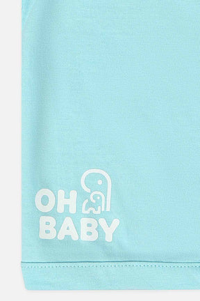 Oh Baby T Shirts Front Open Light Blue-Ts12