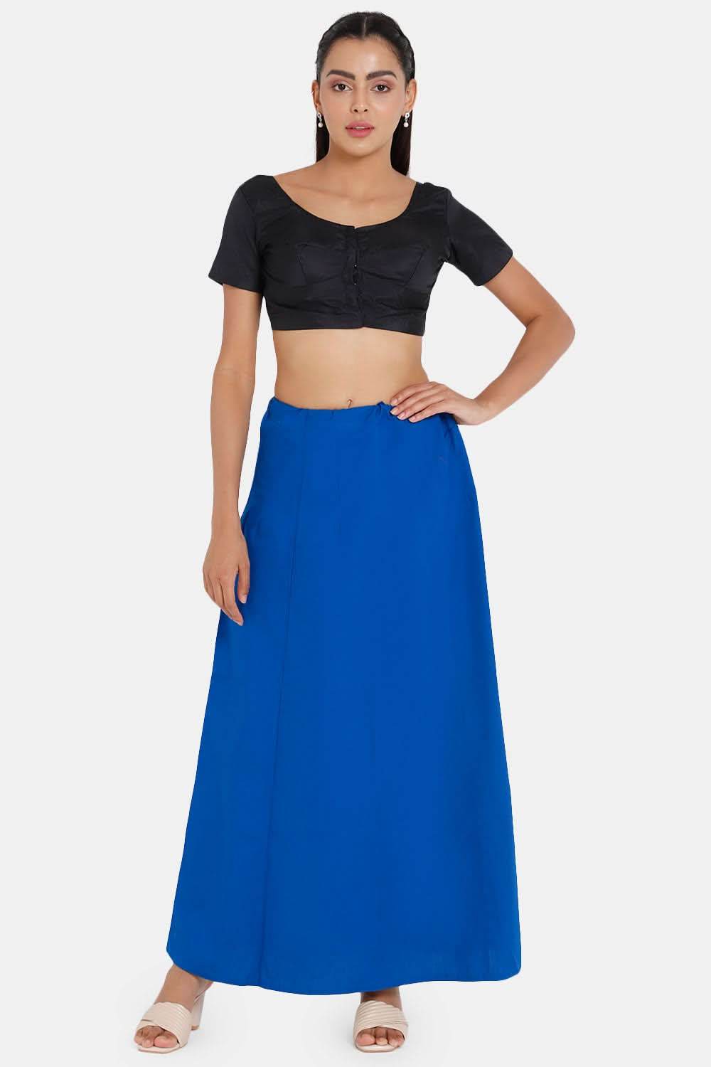 Premium 100% Cotton Saree Inskirt in Popular Colors | Naidu 7-Part Saree Hall Petticoat HC40 - Naidu Hall Family Store