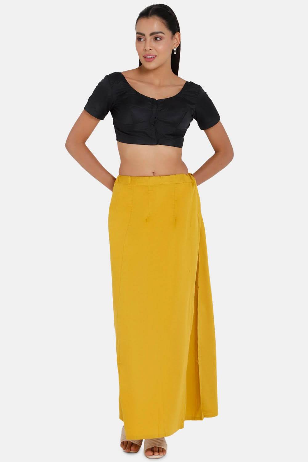 Premium 100% Cotton Saree Inskirt in Popular Colors | Naidu 7-Part Saree Hall Petticoat HC40 - Naidu Hall Family Store