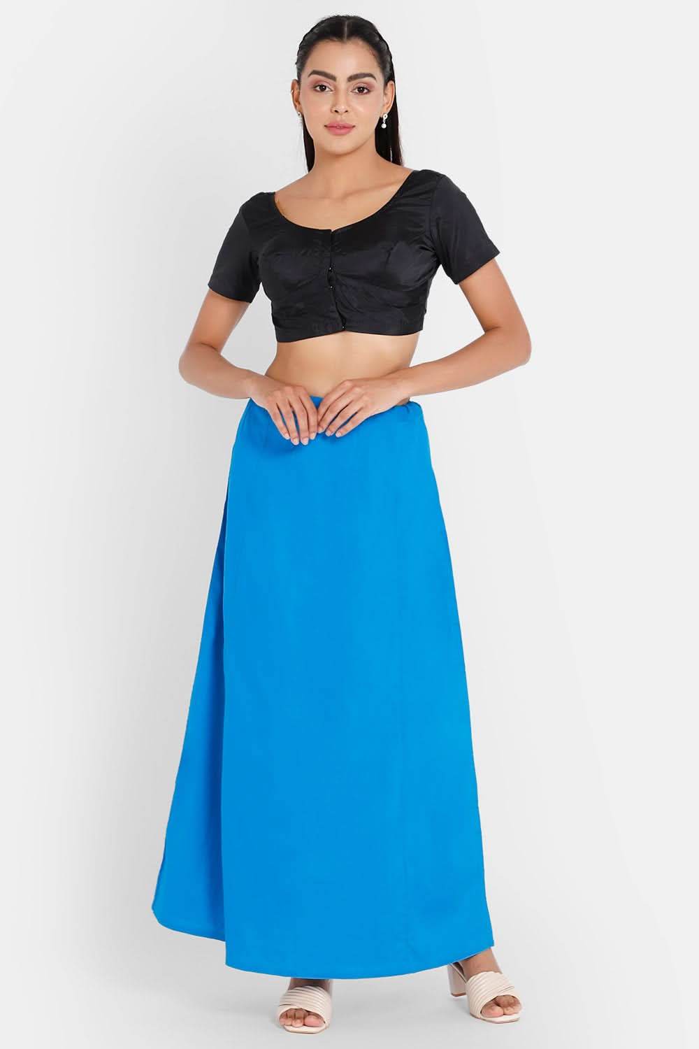 Premium 100% Cotton Saree Inskirt in Popular Colors | Naidu 7-Part Saree Hall Petticoat HC40 - Naidu Hall Family Store