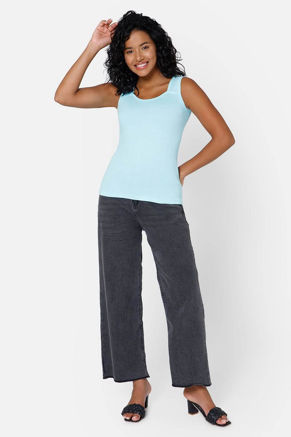 Full Coverage Sweat Absorbent Intimacy Cotton Tanktop - IN07 - Naidu Hall Family Store