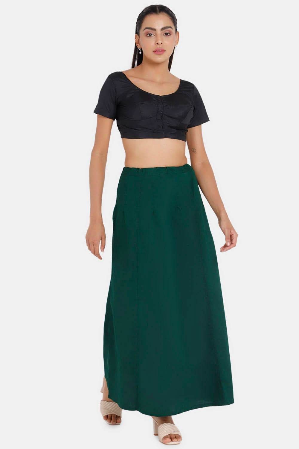 Premium 100% Cotton Saree Inskirt in Popular Colors | Naidu 7-Part Saree Hall Petticoat HC40 - Naidu Hall Family Store