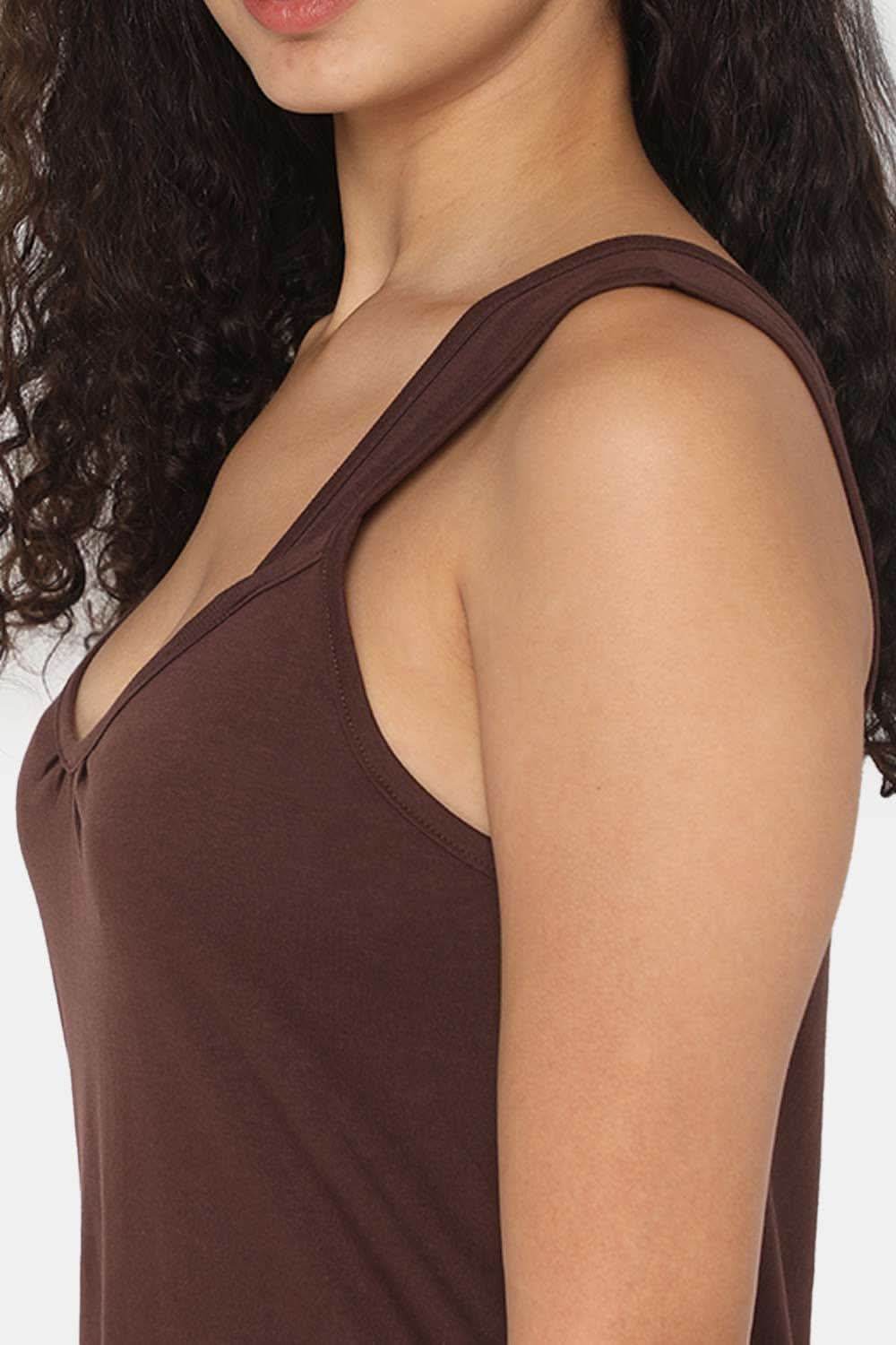 Intimacy Full Coverage Knee-Length Cotton Night Slip | Lightweight & Summer-Friendly Nightwear - Naidu Hall Family Store