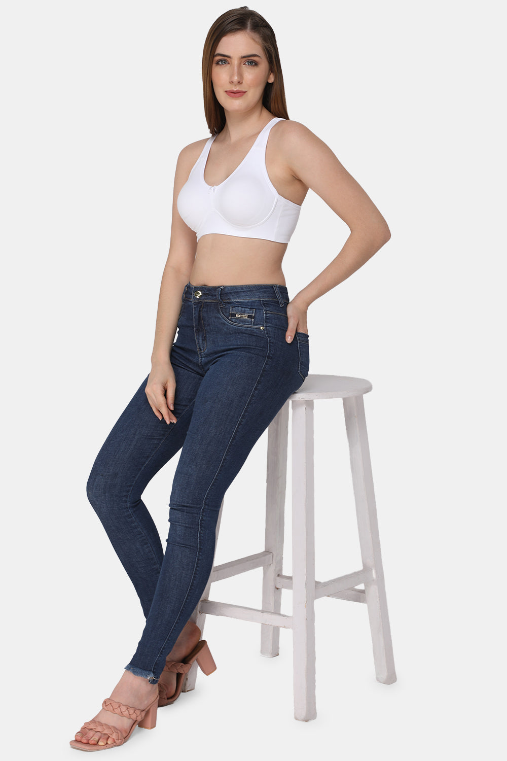 High Coverage Non-Wired Non-Padded Back Closure Intimacy T-Shirt Bra-DEFT