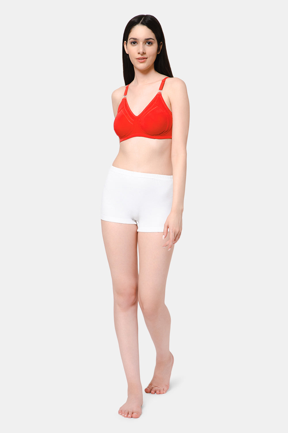 High Coverage Intimacy Nursing Bra - Maternity Bra - Fiery Red - FB07 - Flat Rs. 80