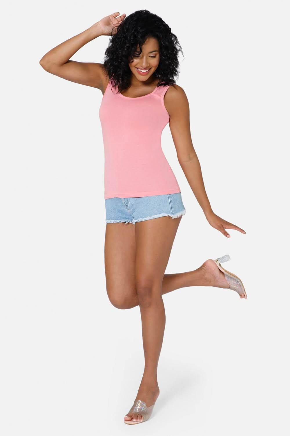 Intimacy Tank-Top IN07 - Pink - Naidu Hall Family Store