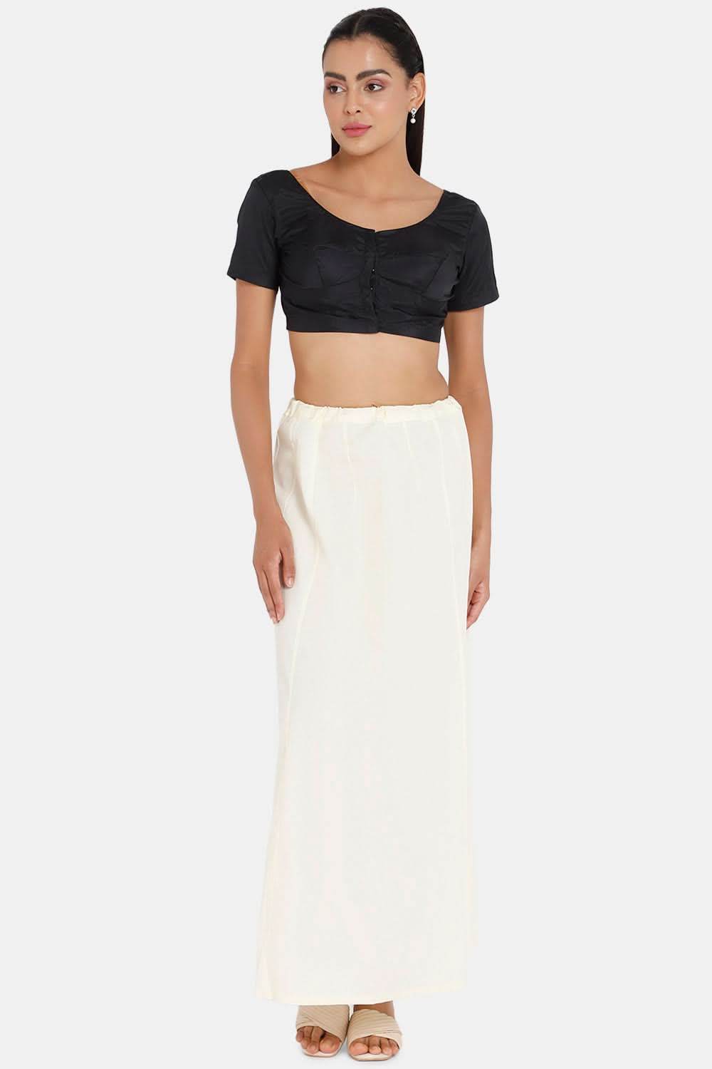 Premium 100% Cotton Saree Inskirt in Popular Colors | Naidu 7-Part Saree Hall Petticoat HC40 - Naidu Hall Family Store