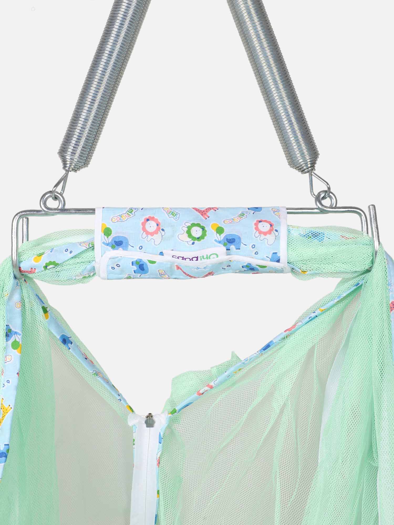 Oh Baby 100% Cotton Printed Infants Thuli Mosquito Net Bed for Kids - Bepr