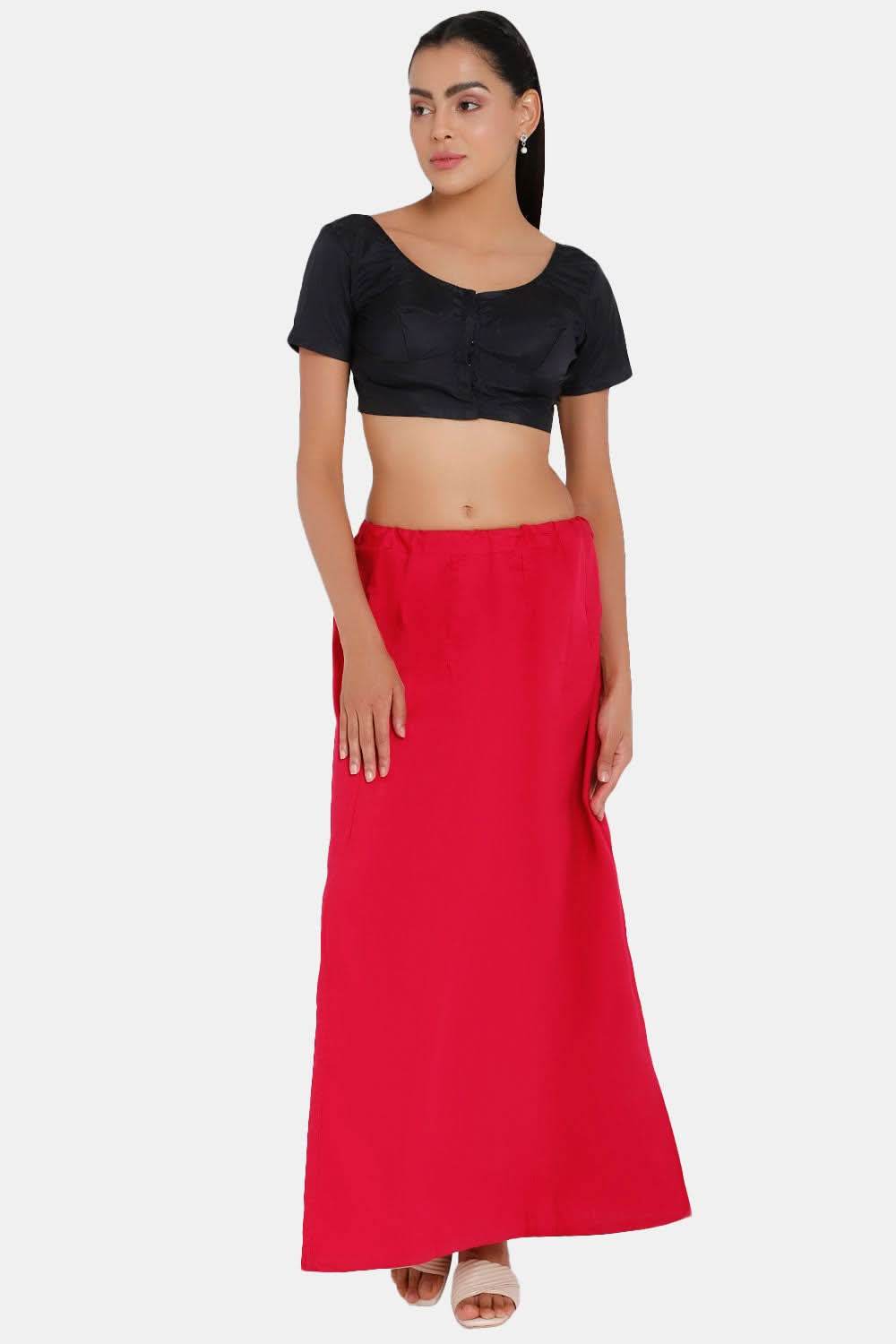 Premium 100% Cotton Saree Inskirt in Popular Colors | Naidu 7-Part Saree Hall Petticoat HC40 - Naidu Hall Family Store