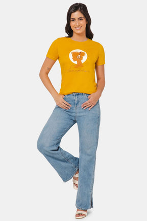 Jusperf Women T-shirt - MUSTARD YELLOW - SN11