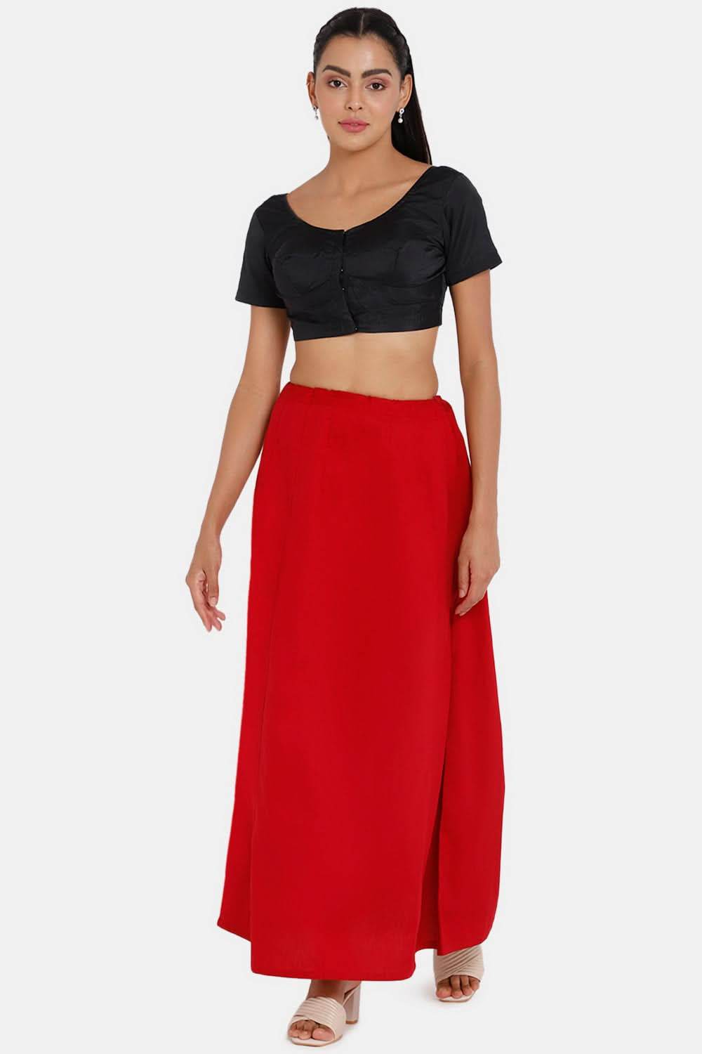 Premium 100% Cotton Saree Inskirt in Popular Colors | Naidu 7-Part Saree Hall Petticoat HC40 - Naidu Hall Family Store