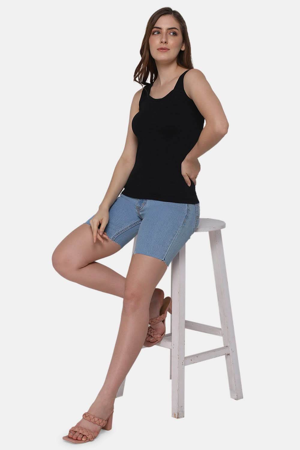 Full Coverage Sweat Absorbent Intimacy Cotton Tanktop - IN07 - Naidu Hall Family Store