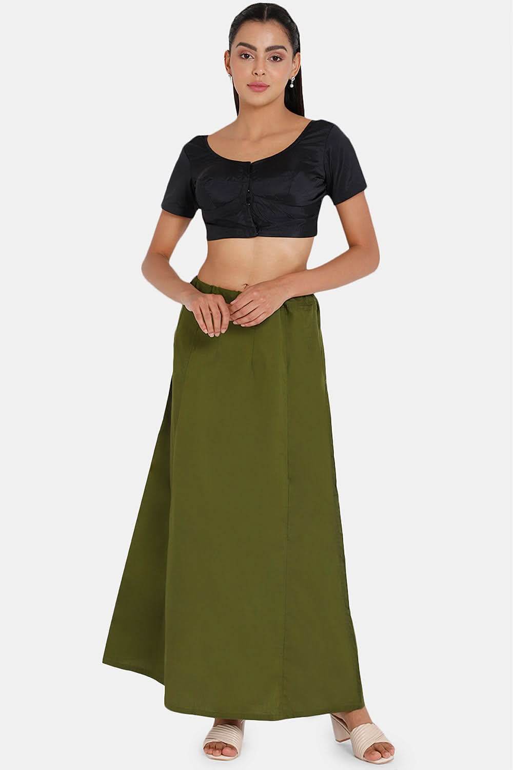 Premium 100% Cotton Saree Inskirt in Popular Colors | Naidu 7-Part Saree Hall Petticoat HC40 - Naidu Hall Family Store