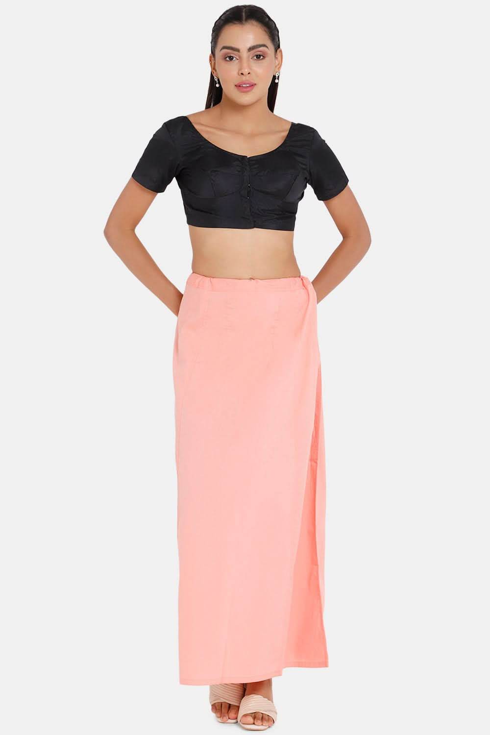Premium 100% Cotton Saree Inskirt in Popular Colors | Naidu 7-Part Saree Hall Petticoat HC40 - Naidu Hall Family Store