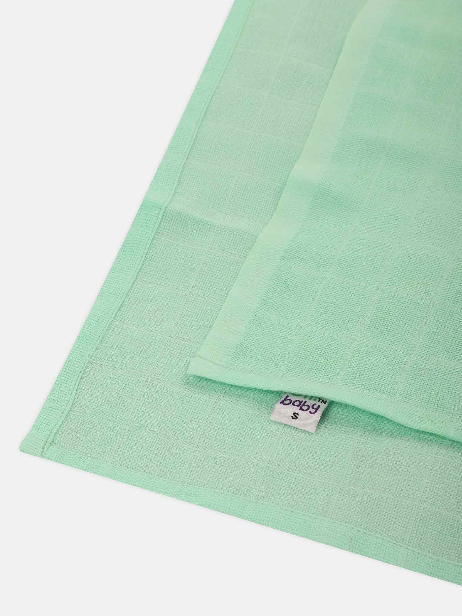 Oh Baby Plain Square Nappies Green - Sqpl