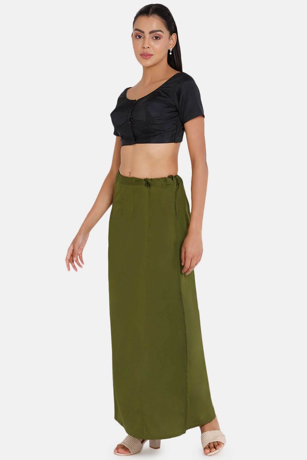 Premium 100% Cotton Saree Inskirt in Popular Colors | Naidu 7-Part Saree Hall Petticoat HC40 - Naidu Hall Family Store