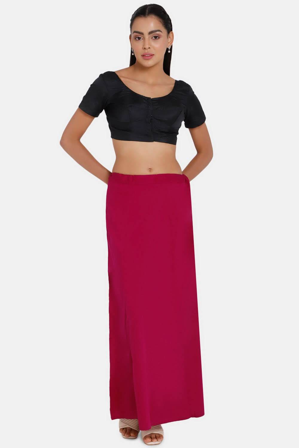 Premium 100% Cotton Saree Inskirt in Popular Colors | Naidu 7-Part Saree Hall Petticoat HC40 - Naidu Hall Family Store
