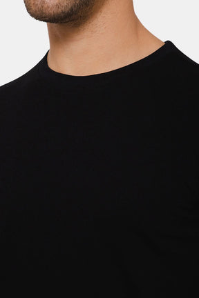 Enhance Crew Tshirt - Black - ST05