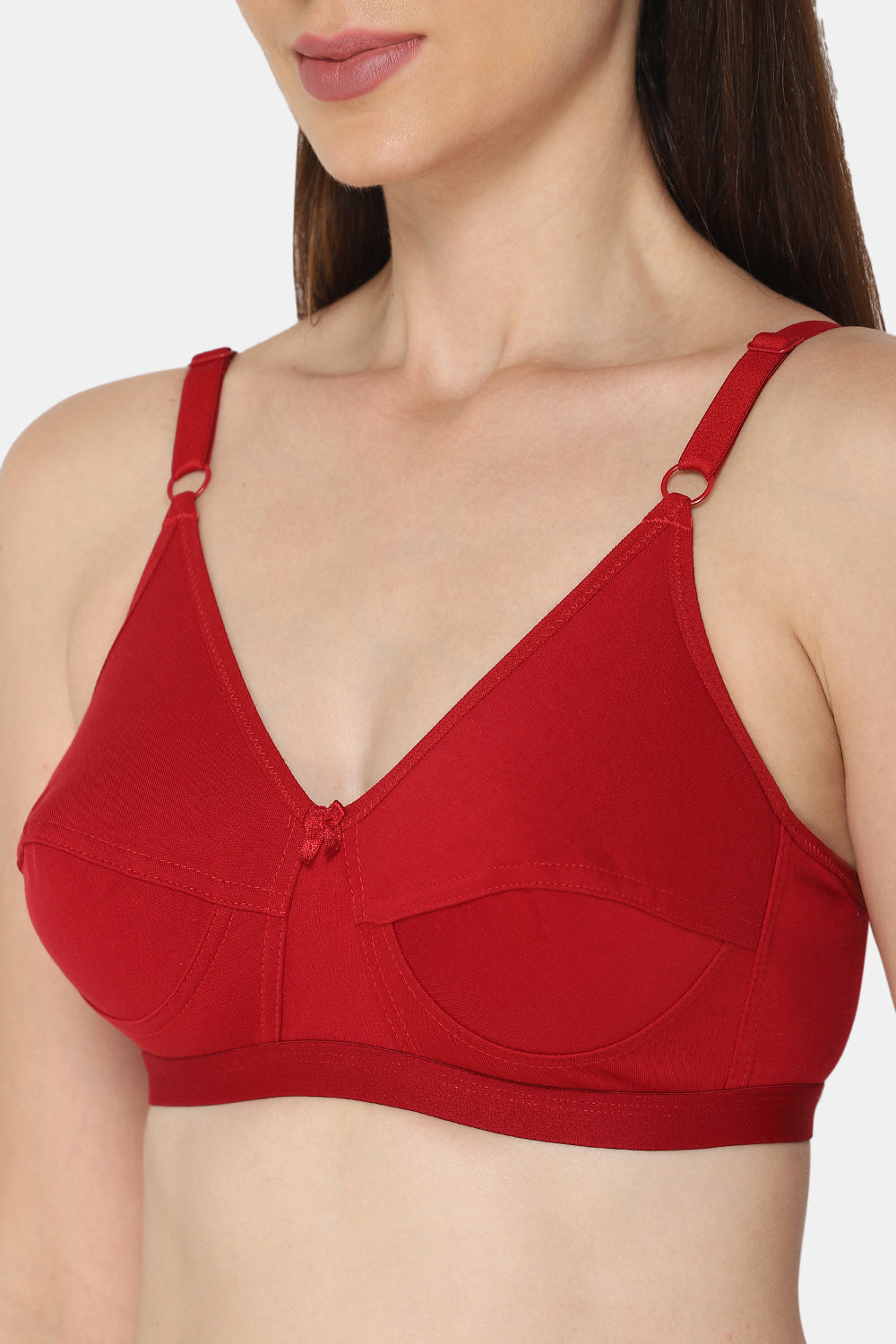 High Coverage Non-Wired Non-Padded Wide & Adjustable Strap Intimacy Saree Bra - INT01