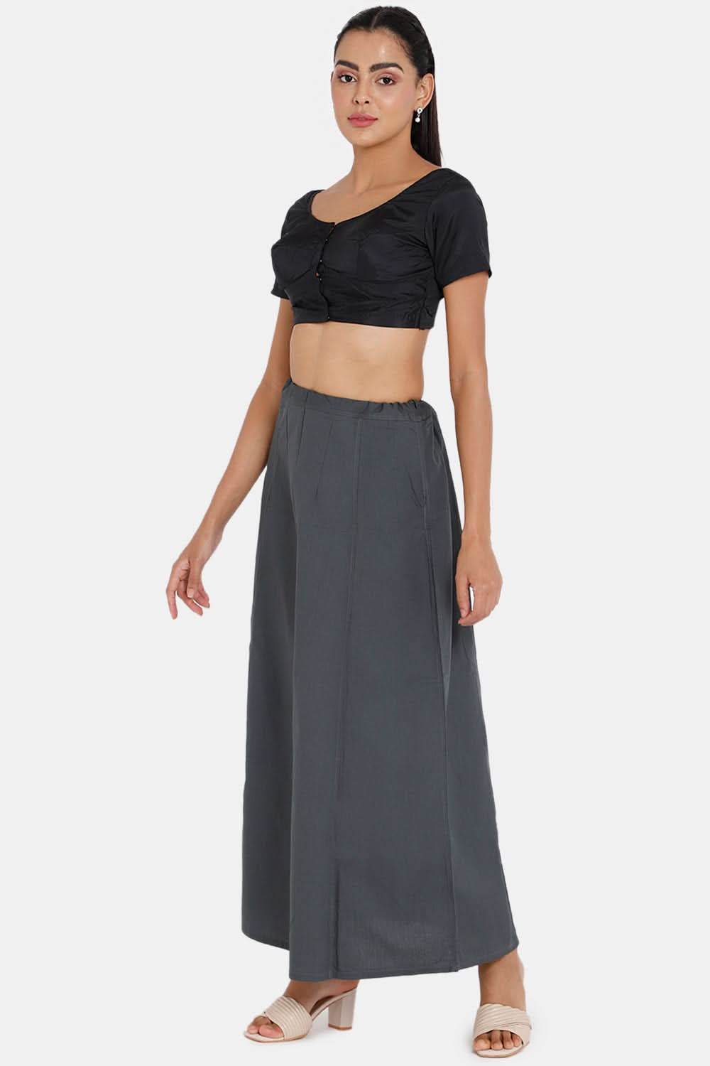 Premium 100% Cotton Saree Inskirt in Popular Colors | Naidu 7-Part Saree Hall Petticoat HC40 - Naidu Hall Family Store