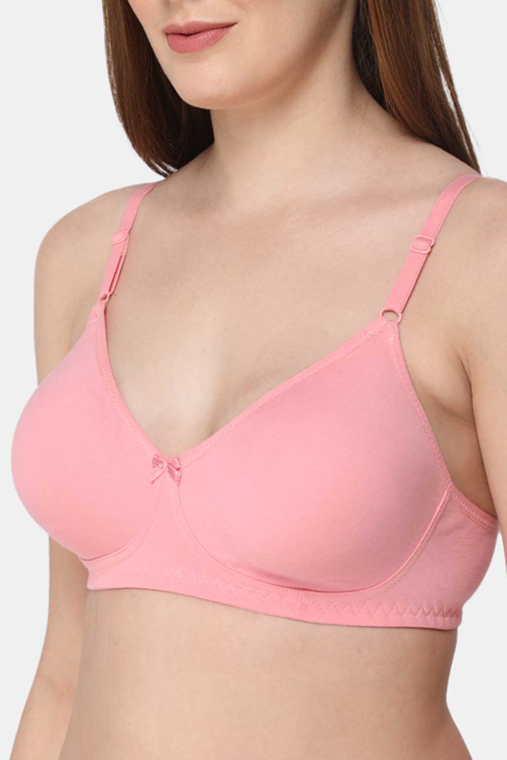 Intimacy Non-Wired Non-Padded Saree Bra - Pink