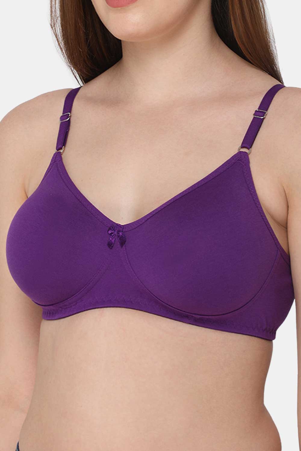 Intimacy Non-Wired Non-Padded Saree Bra - Purple