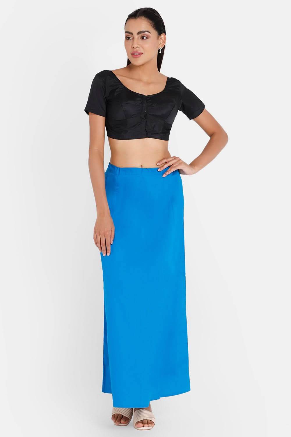 Premium 100% Cotton Saree Inskirt in Popular Colors | Naidu 7-Part Saree Hall Petticoat HC40 - Naidu Hall Family Store