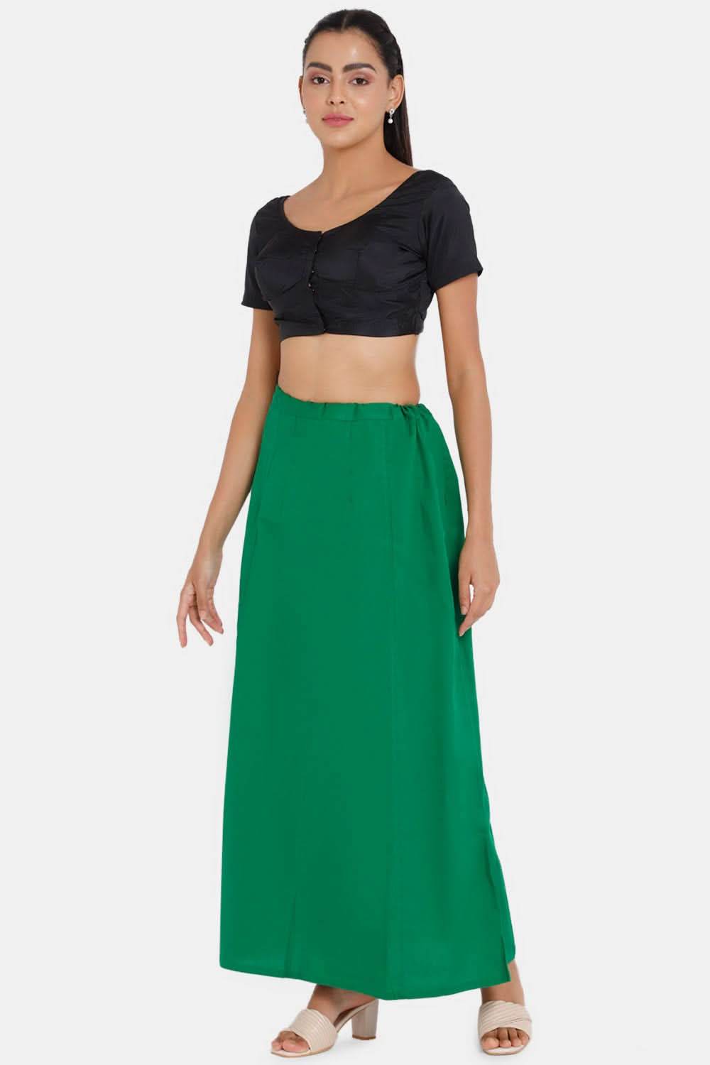 Premium 100% Cotton Saree Inskirt in Popular Colors | Naidu 7-Part Saree Hall Petticoat HC40 - Naidu Hall Family Store