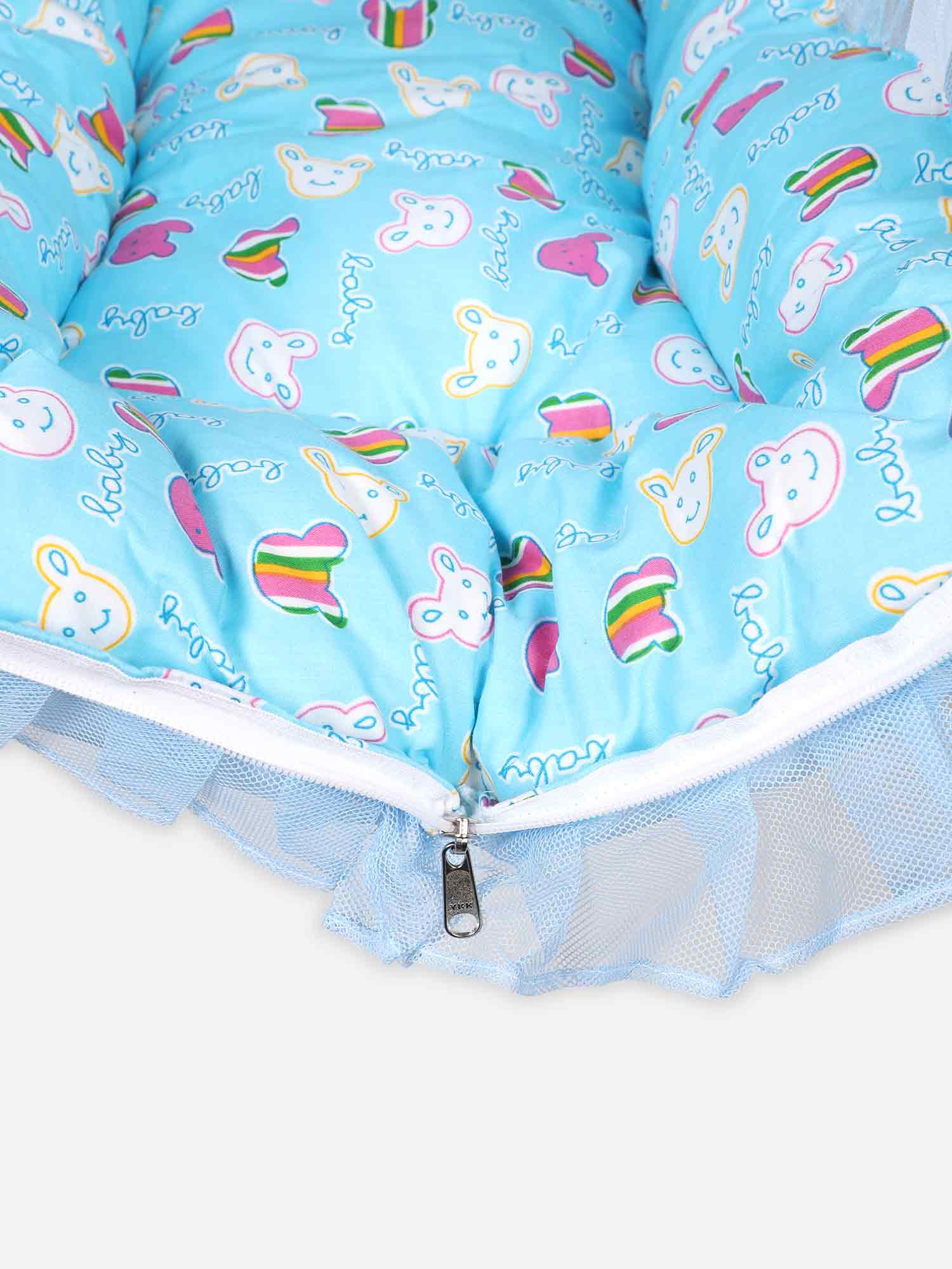 Oh Baby Printed Thuli Bed Blue - Bepr