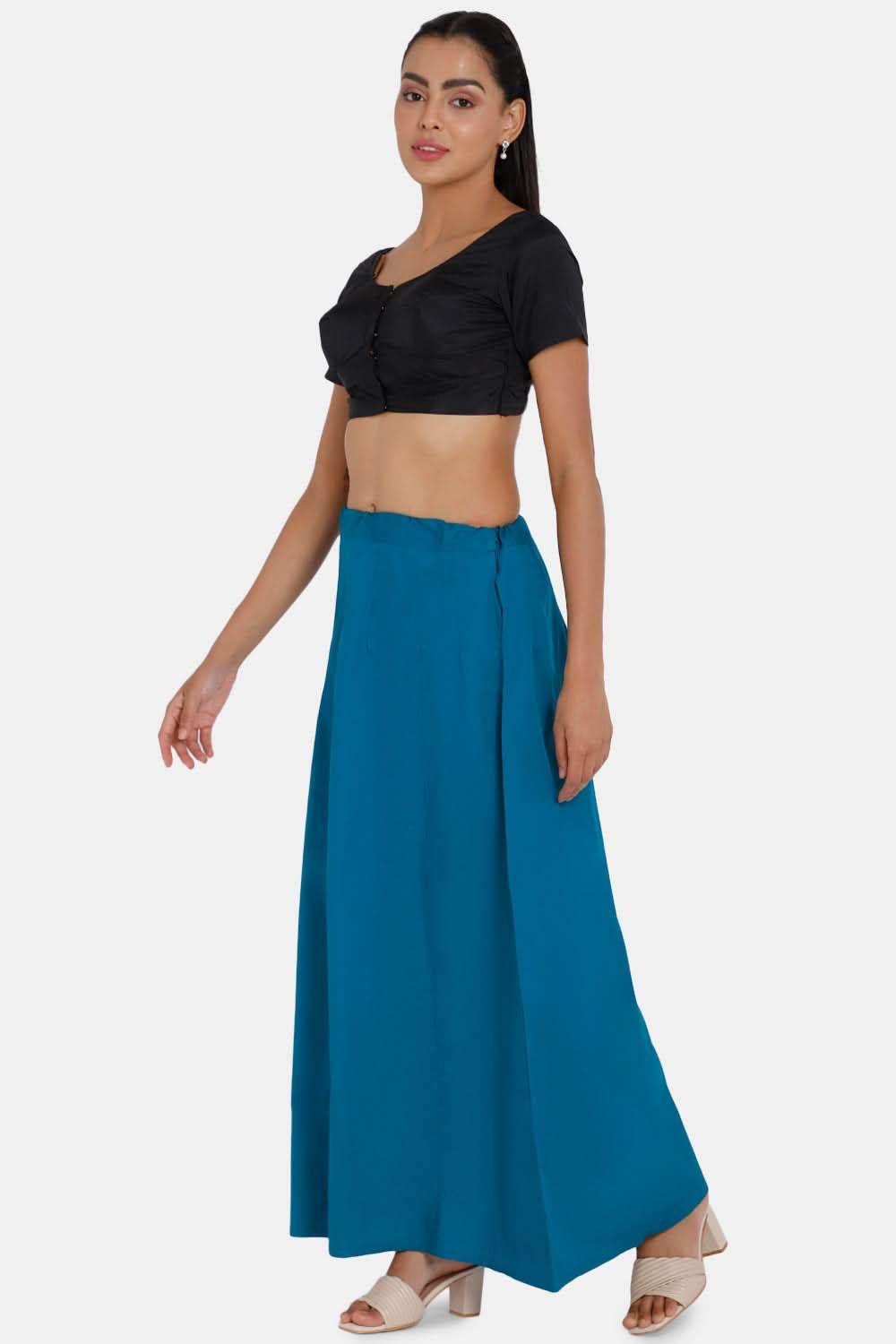 Premium 100% Cotton Saree Inskirt in Popular Colors | Naidu 7-Part Saree Hall Petticoat HC40 - Naidu Hall Family Store