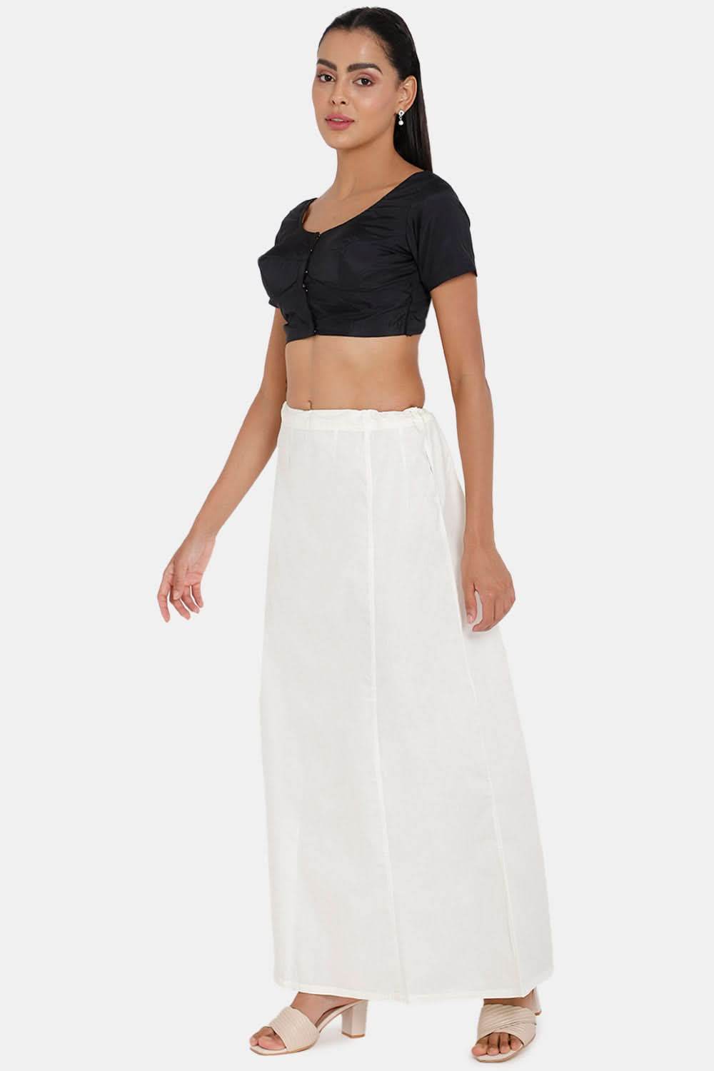 Premium 100% Cotton Saree Inskirt in Popular Colors | Naidu 7-Part Saree Hall Petticoat HC40 - Naidu Hall Family Store