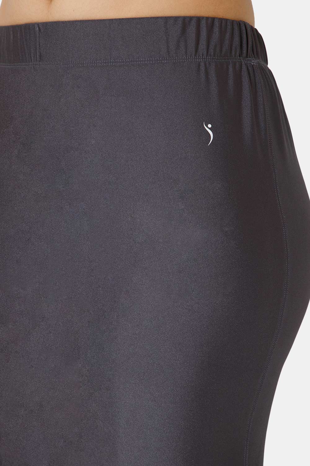 Intimacy Seamless Sweat Absorbent Mermaid Saree Shimmer Shapewear - Dark Grey - SW03