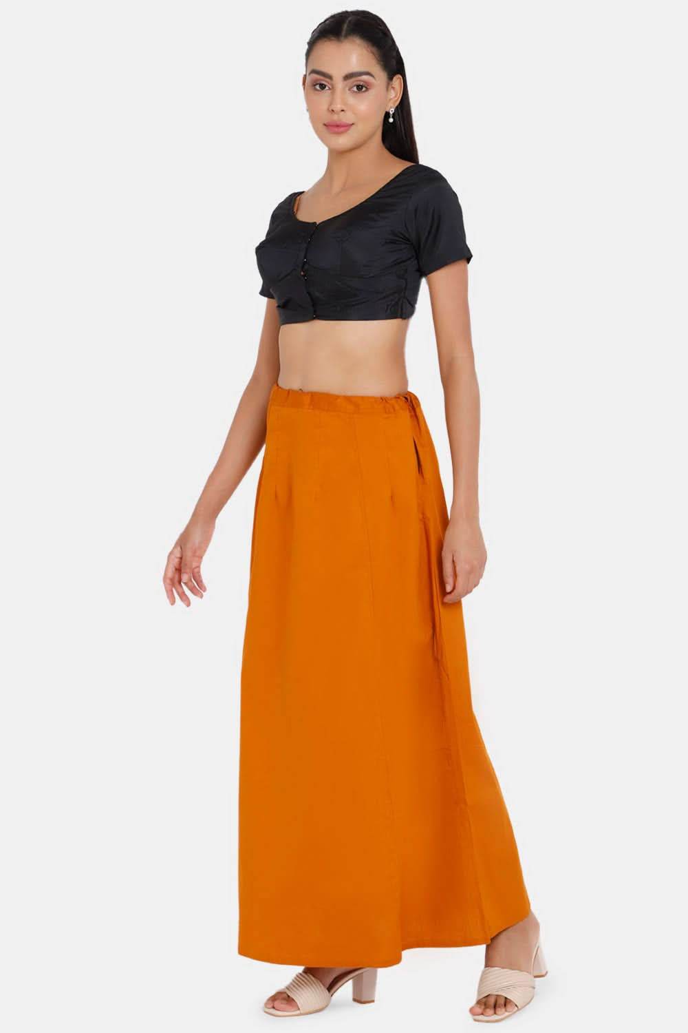 Premium 100% Cotton Saree Inskirt in Popular Colors | Naidu 7-Part Saree Hall Petticoat HC40 - Naidu Hall Family Store