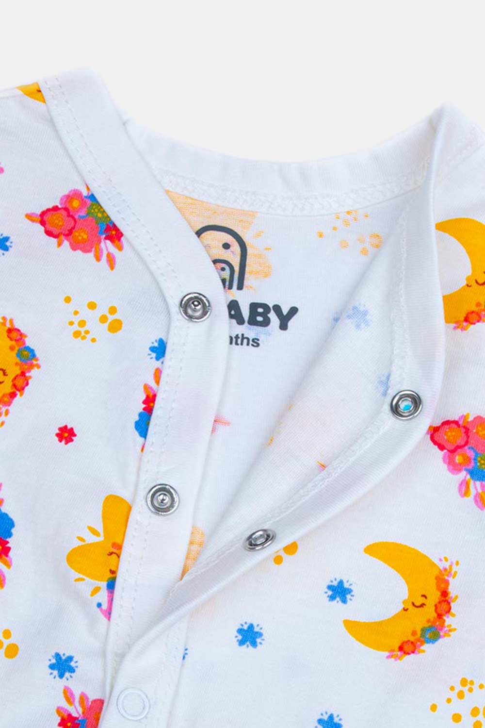 Oh Baby Star Print V- Neck Sleeveless Cotton Cardigan- SL01