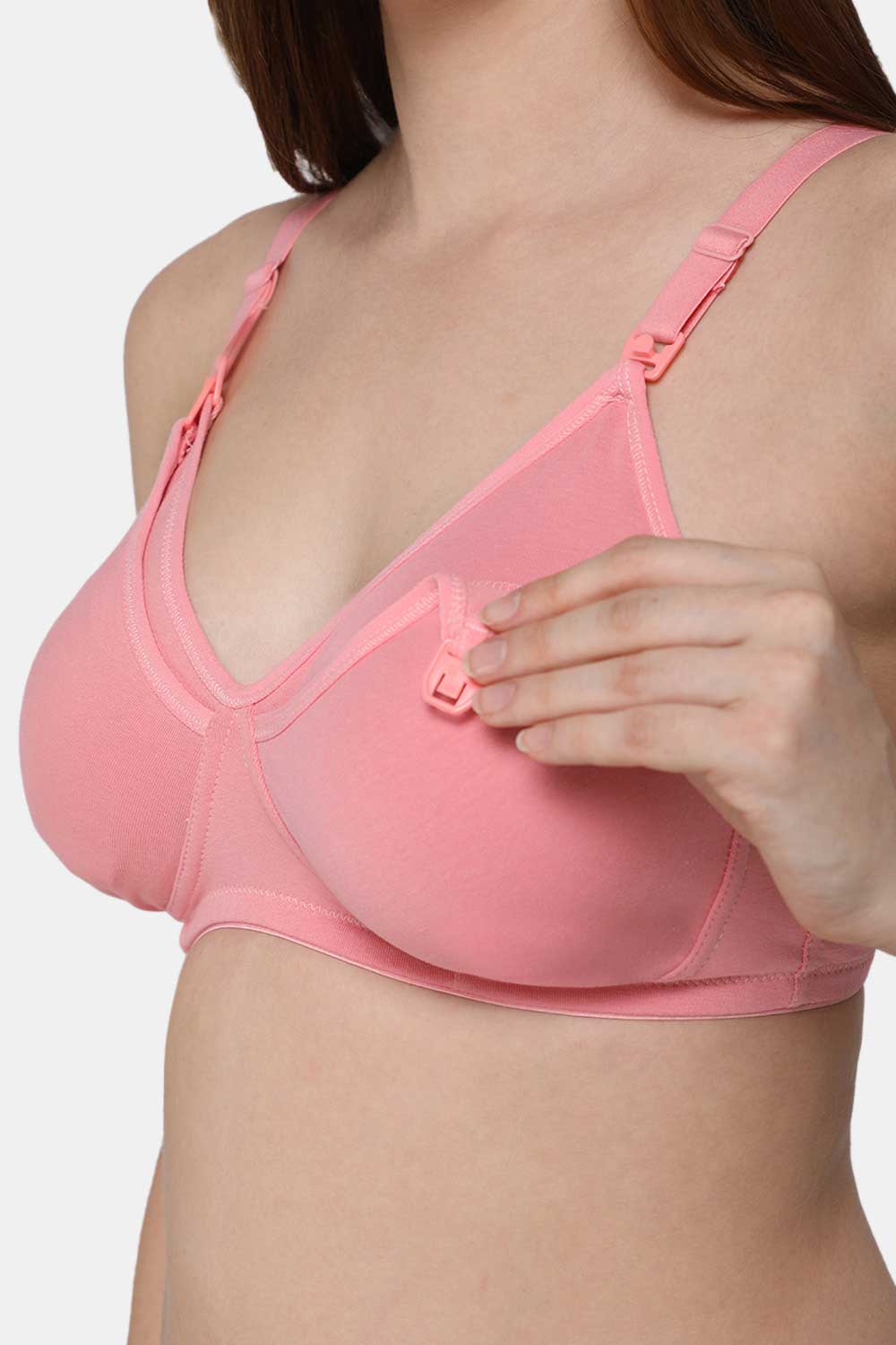 Moisture absorbent Cotton Blend Medium Coverage Non-Padded Intimacy Nursing Bra Other Shades- FB909