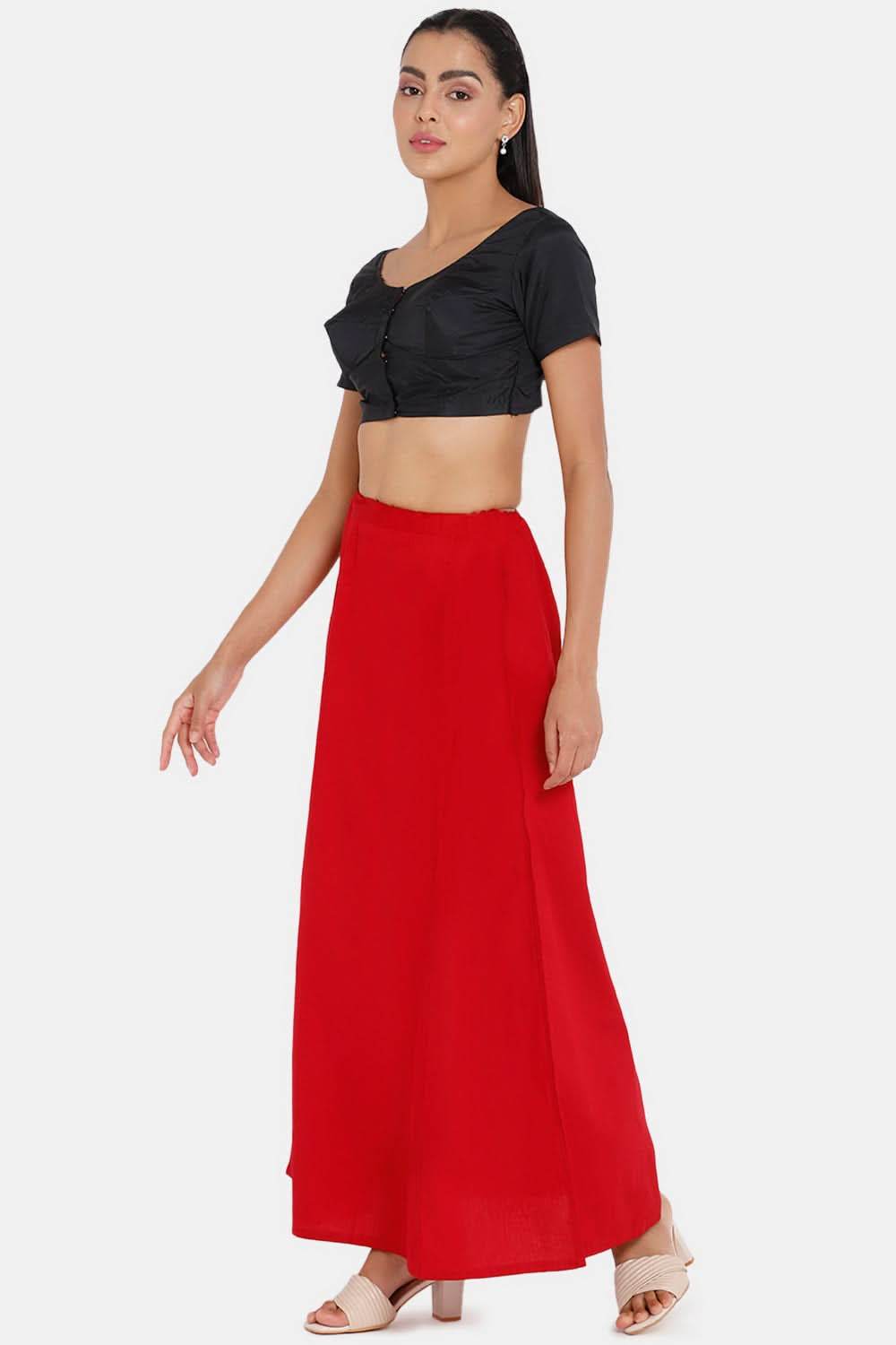 Premium 100% Cotton Saree Inskirt in Popular Colors | Naidu 7-Part Saree Hall Petticoat HC40 - Naidu Hall Family Store