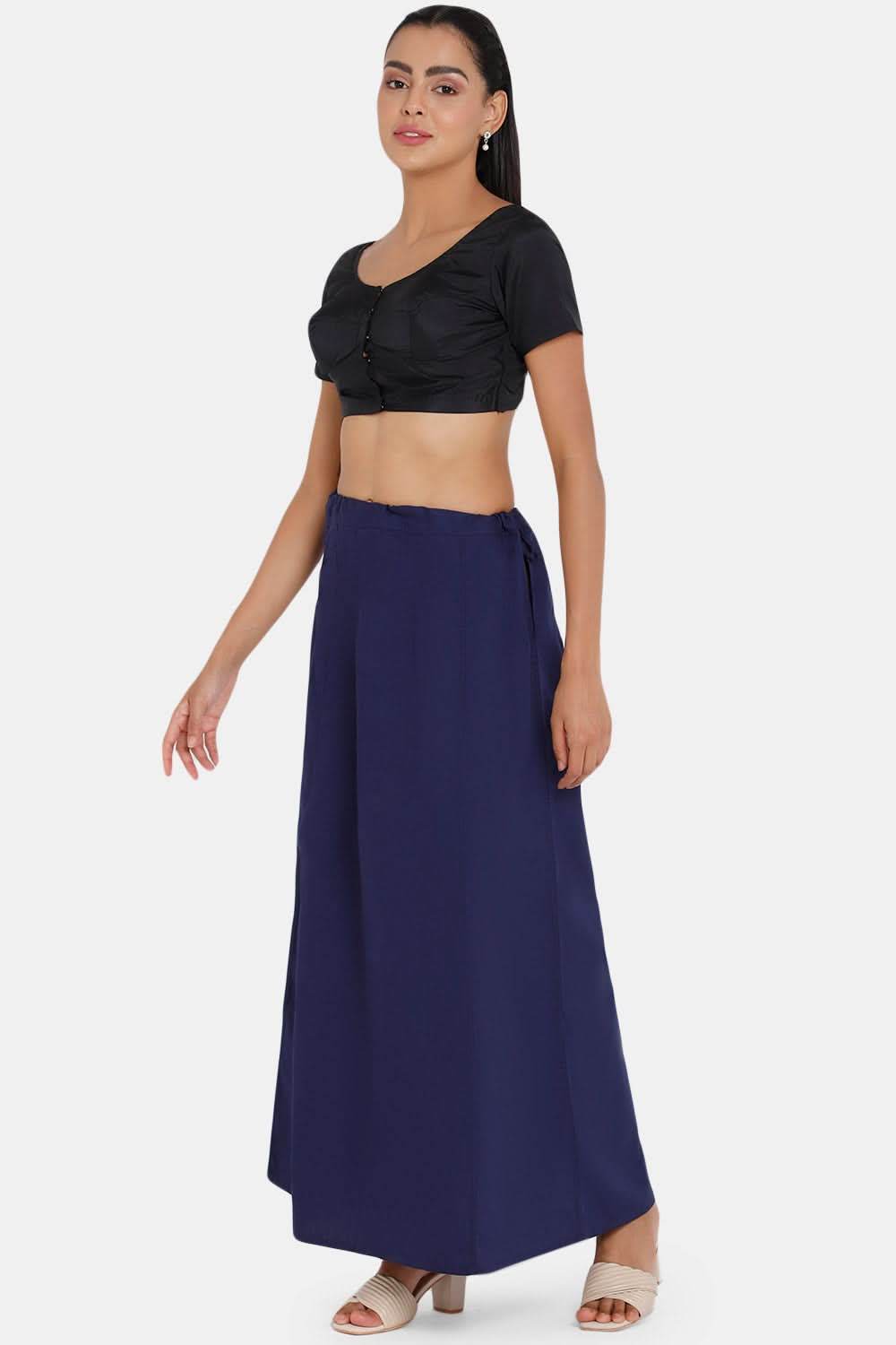 Premium 100% Cotton Saree Inskirt in Popular Colors | Naidu 7-Part Saree Hall Petticoat Prime Shades HC40