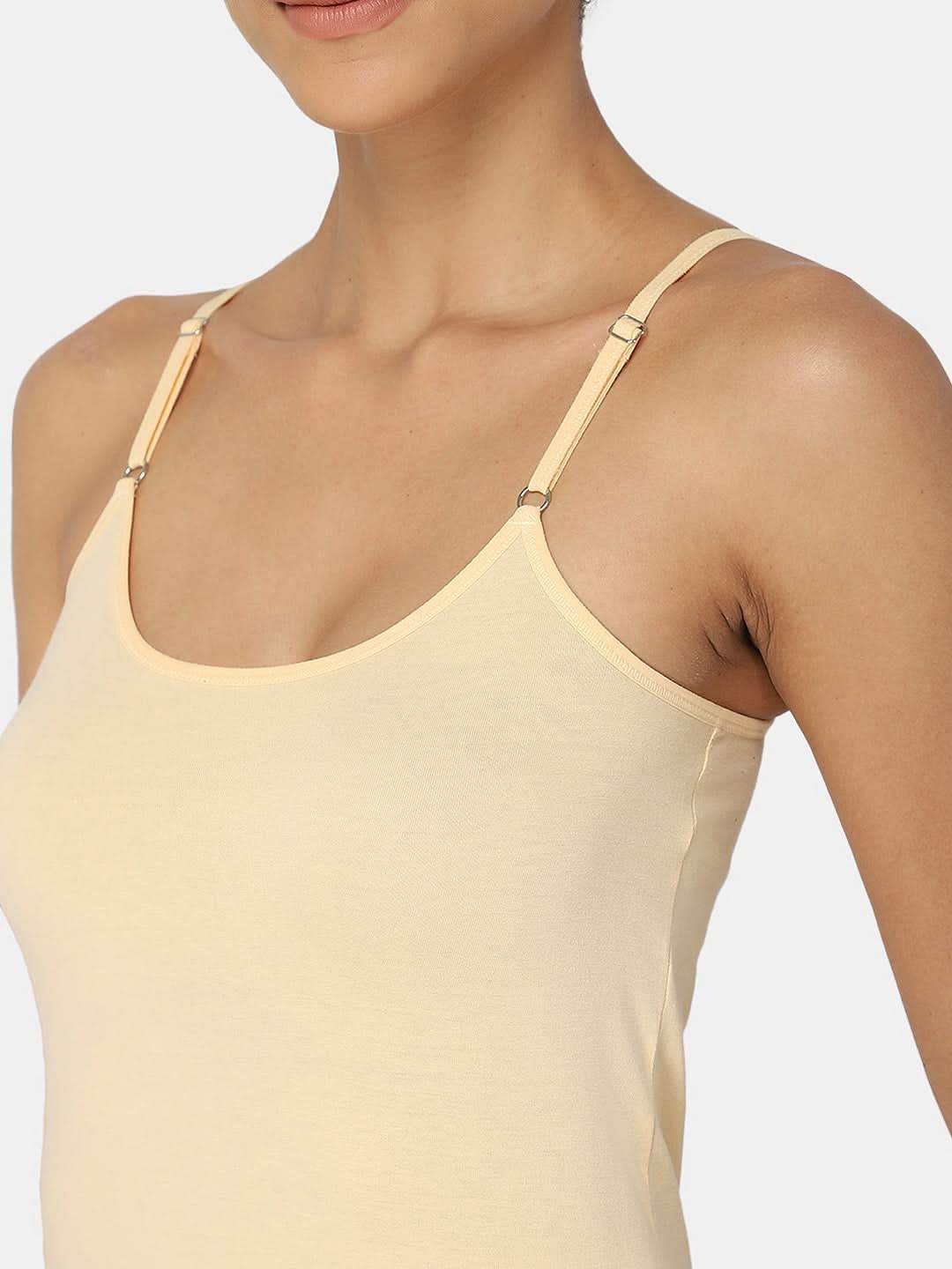 Full Coverage Non-Wired Non-Padded Cotton Intimacy Slip Camisole - Prime Shades - IN08 - Naidu Hall Family Store