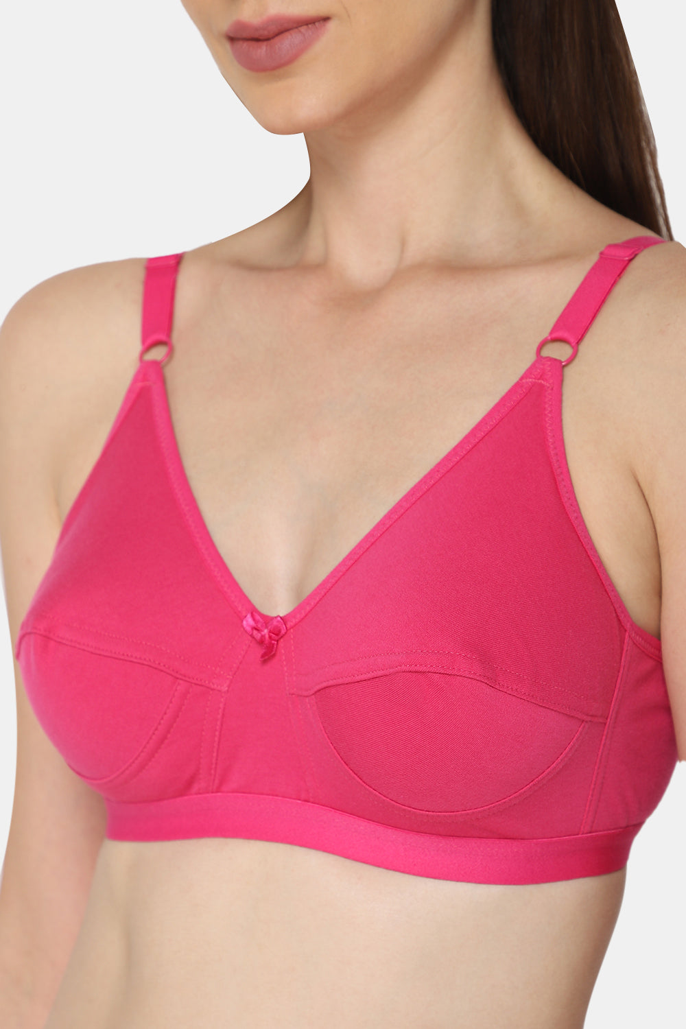 High Coverage Non-Wired Non-Padded Wide & Adjustable Strap Intimacy Saree Bra - INT01