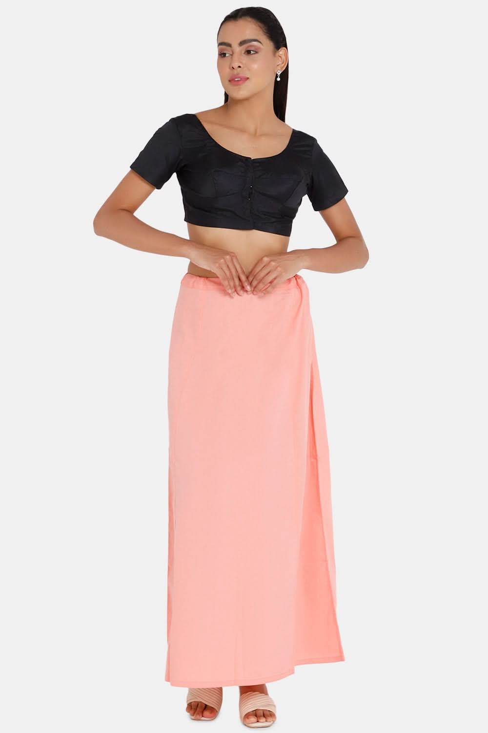 Premium 100% Cotton Saree Inskirt in Popular Colors | Naidu 7-Part Saree Hall Petticoat HC40 - Naidu Hall Family Store